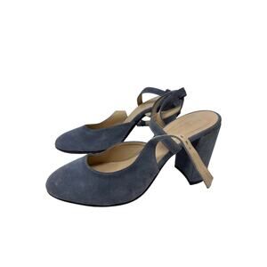 Sundance Women's NEW Viloria "Denim" Blue Leather Suede Heels size 39 (US 8)